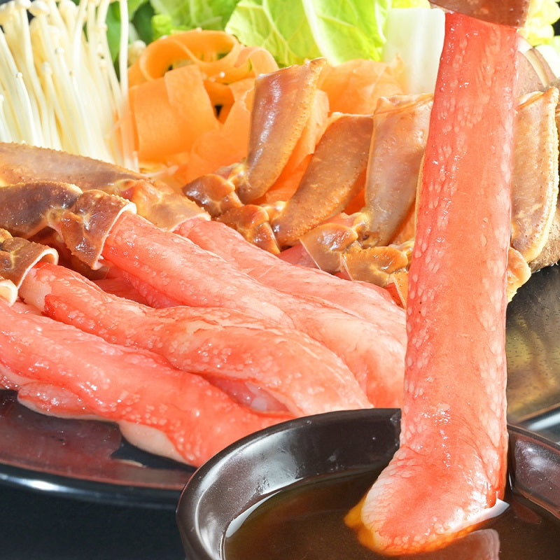 【限定特価】 ズワイガニ太脚! 棒ポーション超特大 500g(12本、2-4人前)
